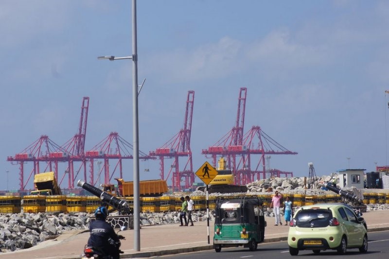 中國在可倫坡港的工程