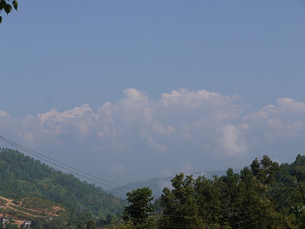 路途中拍攝的喜馬拉雅山
