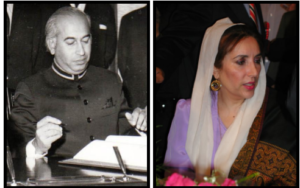 佐勒菲卡爾‧阿里‧布托（Zulfikar Ali Bhutto）和女兒碧娜芝‧布托（Benazir Bhutto）