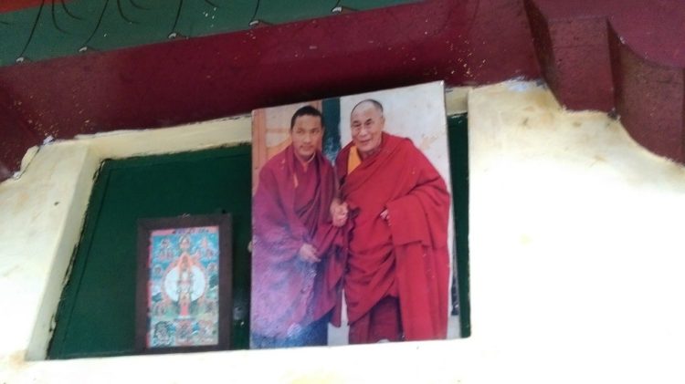 圖說:達賴喇嘛與大寶法王的掛照